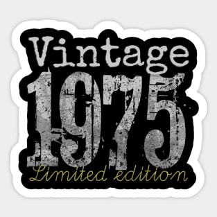 Vintage 1975 45 Year Old 1975 45th Birthday Gift Sticker